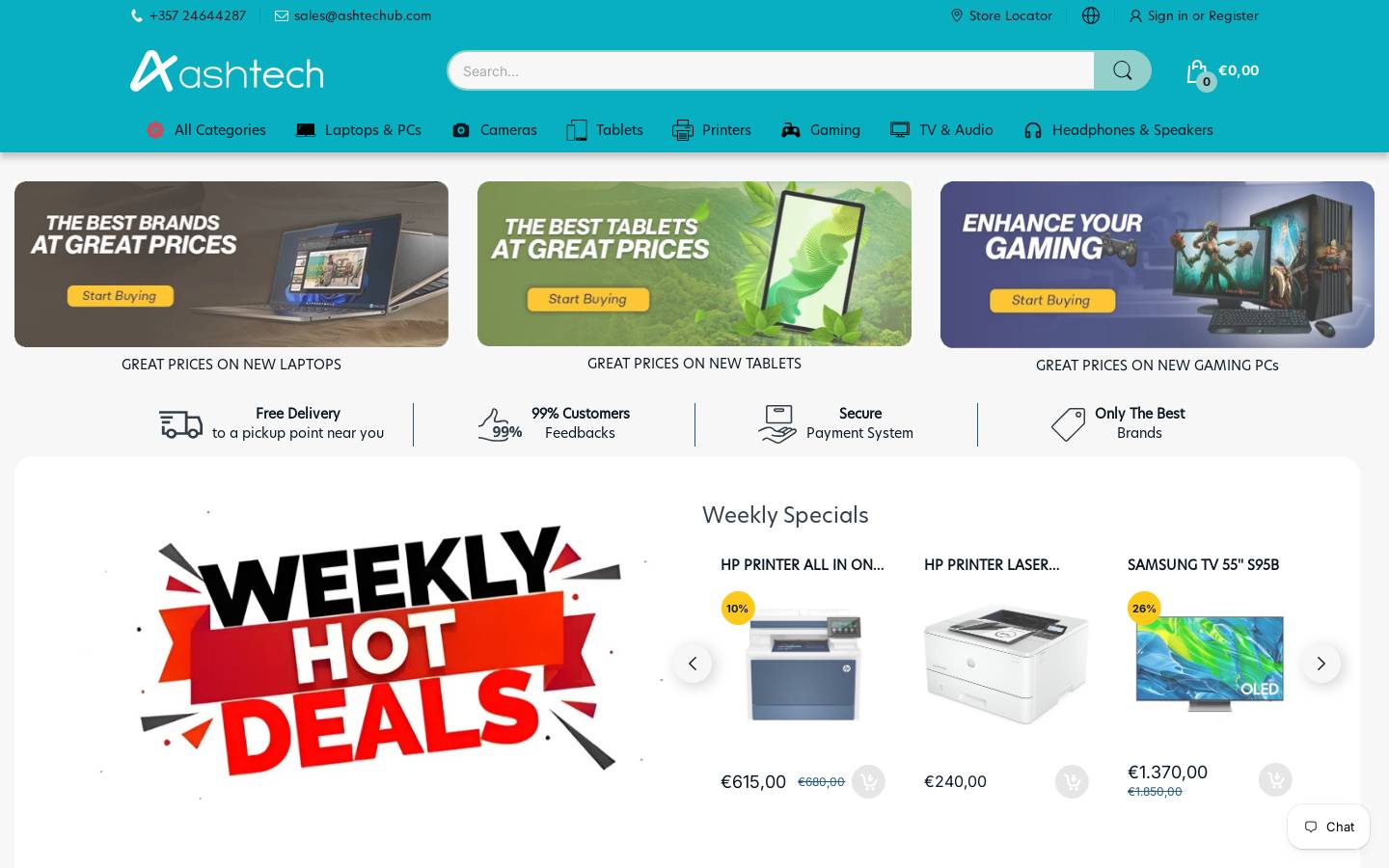ashtechub.com homepage screenshot