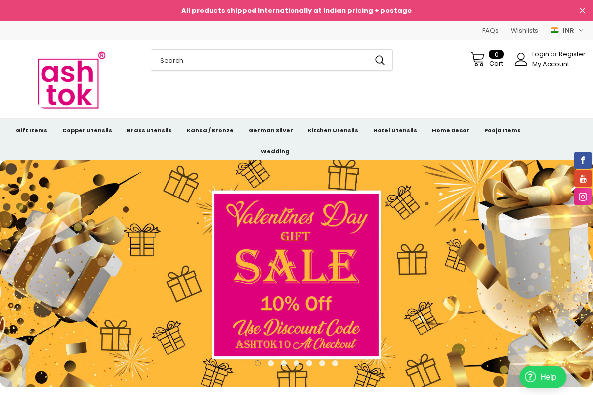 ashtok.com homepage screenshot