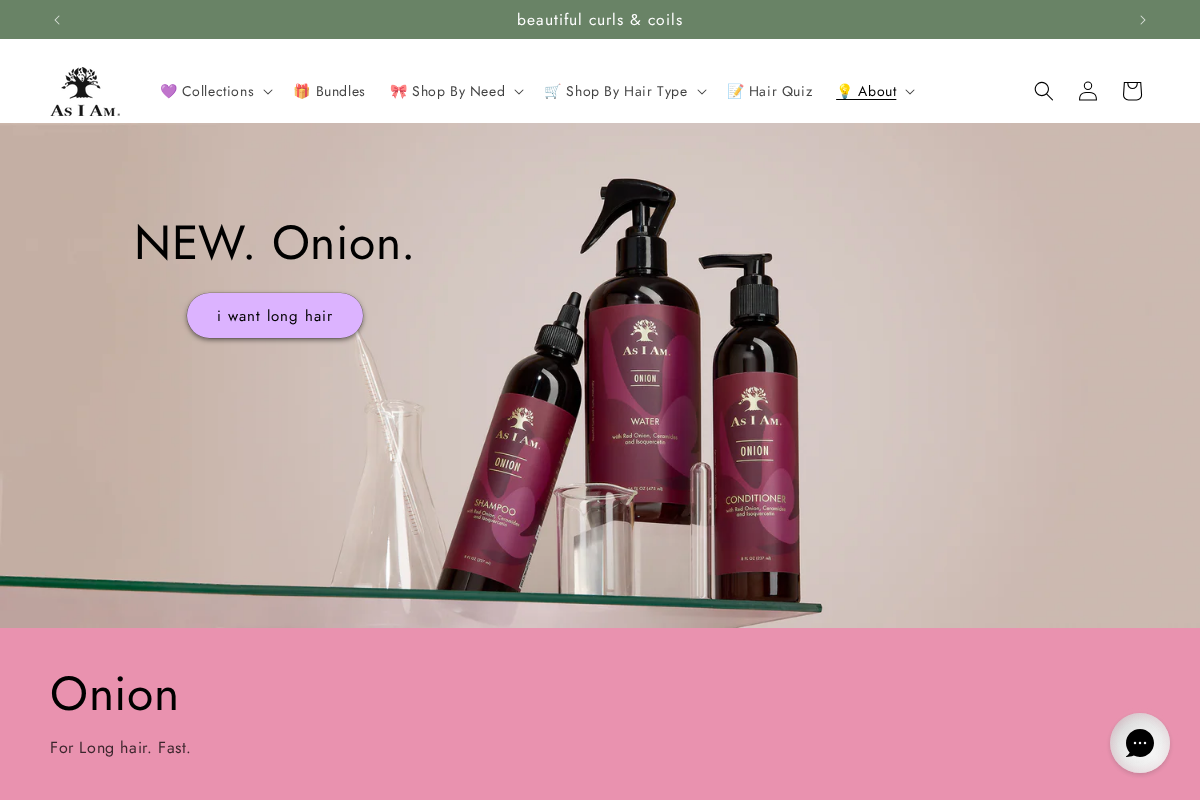 As I Am homepage screenshot