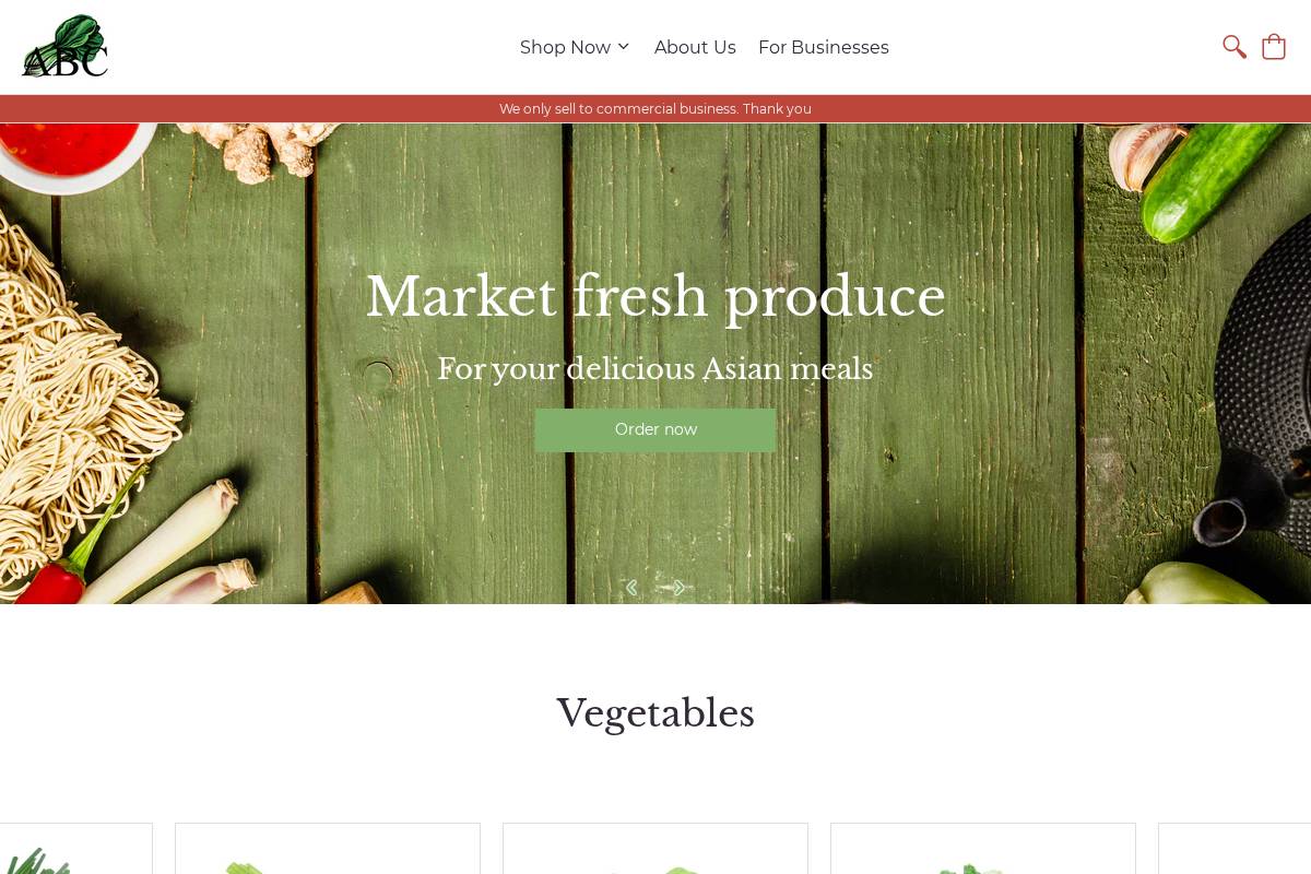 asianbokchoy.com homepage screenshot