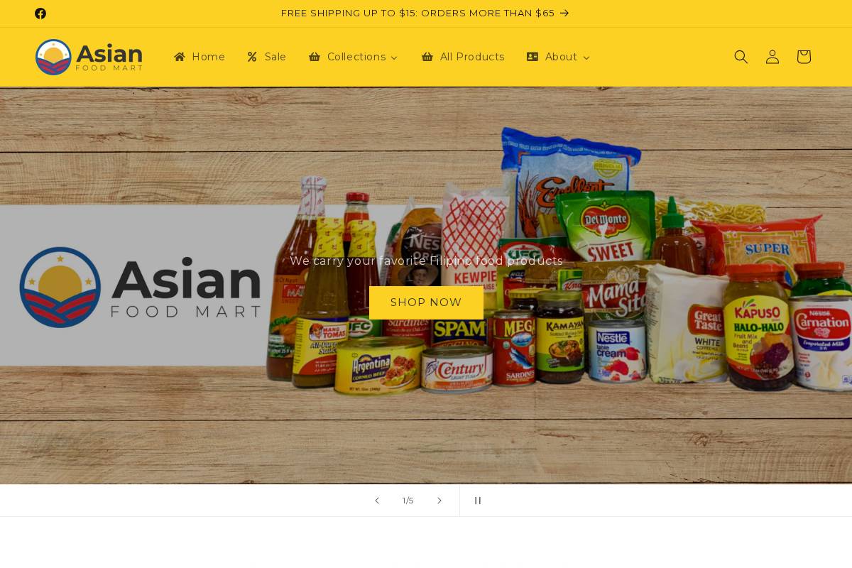 asianfoodmartinc.com homepage screenshot