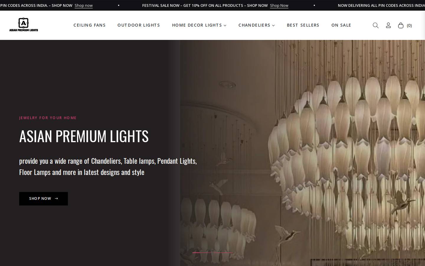 asianpremiumlights.com homepage screenshot