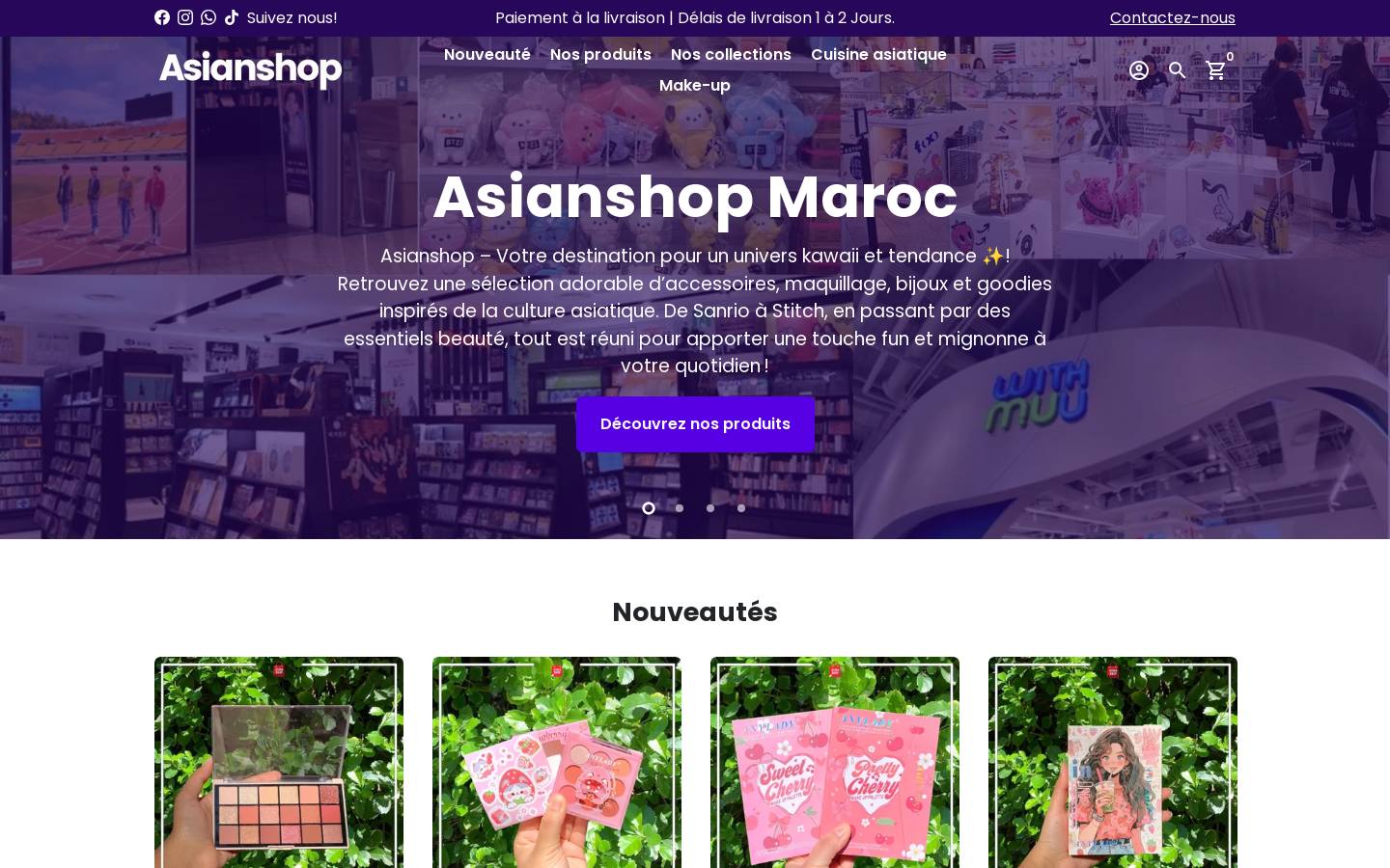 asianshop.ma homepage screenshot