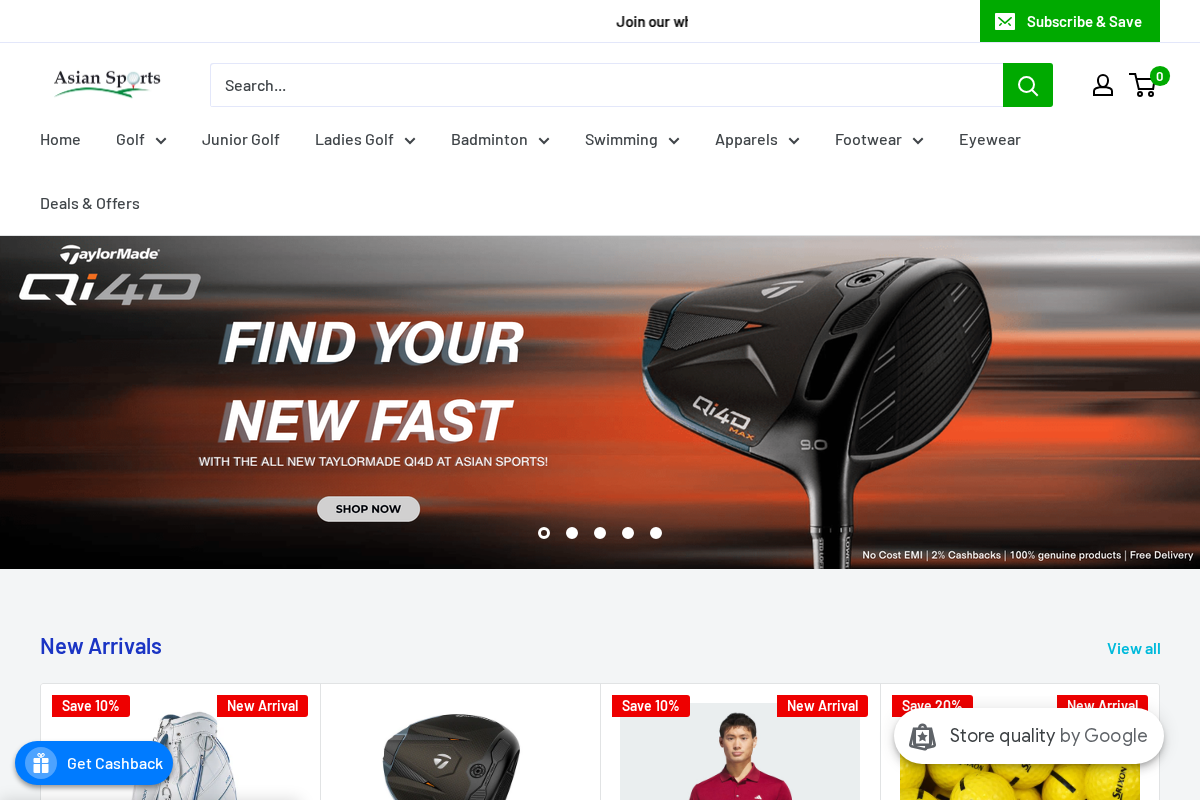 Asian Sports homepage screenshot