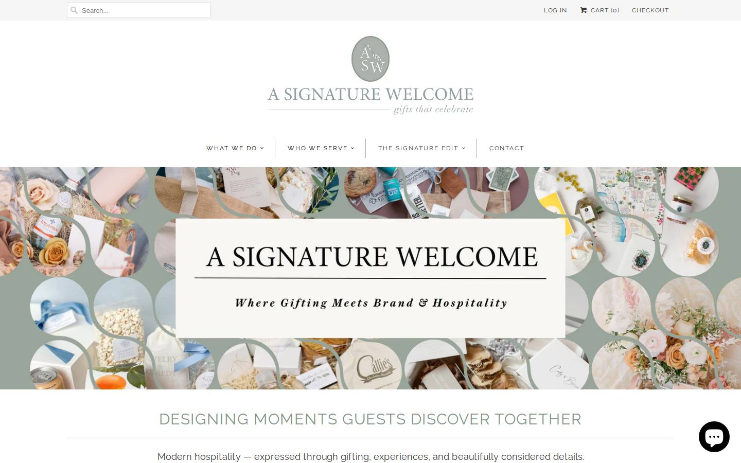 asignaturewelcome.com homepage screenshot