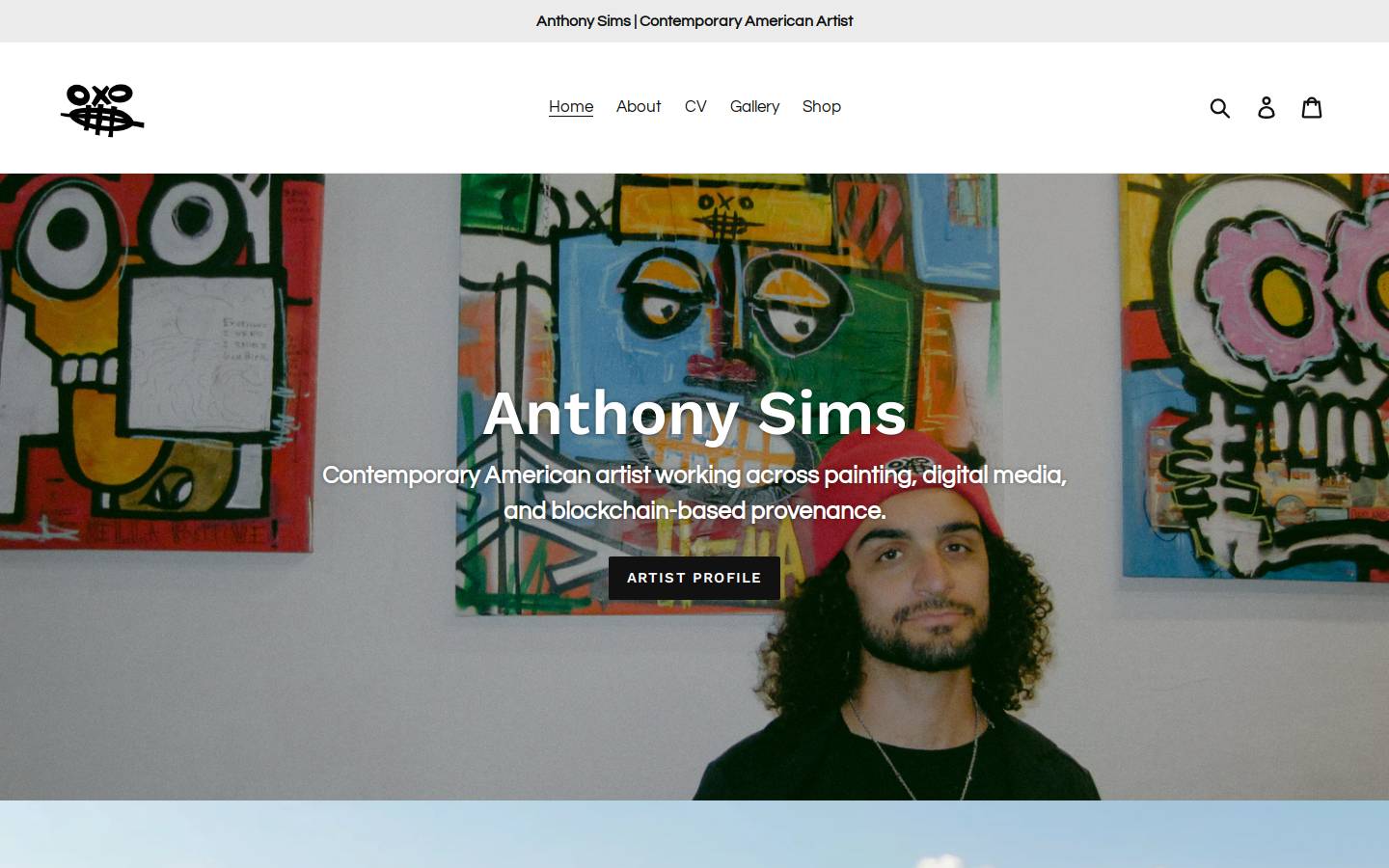 asimsart.com homepage screenshot