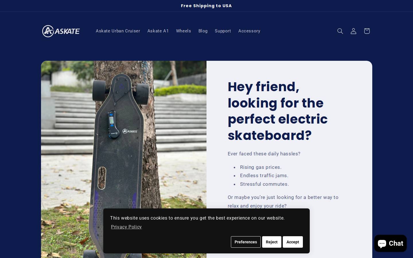 askateboards.com homepage screenshot