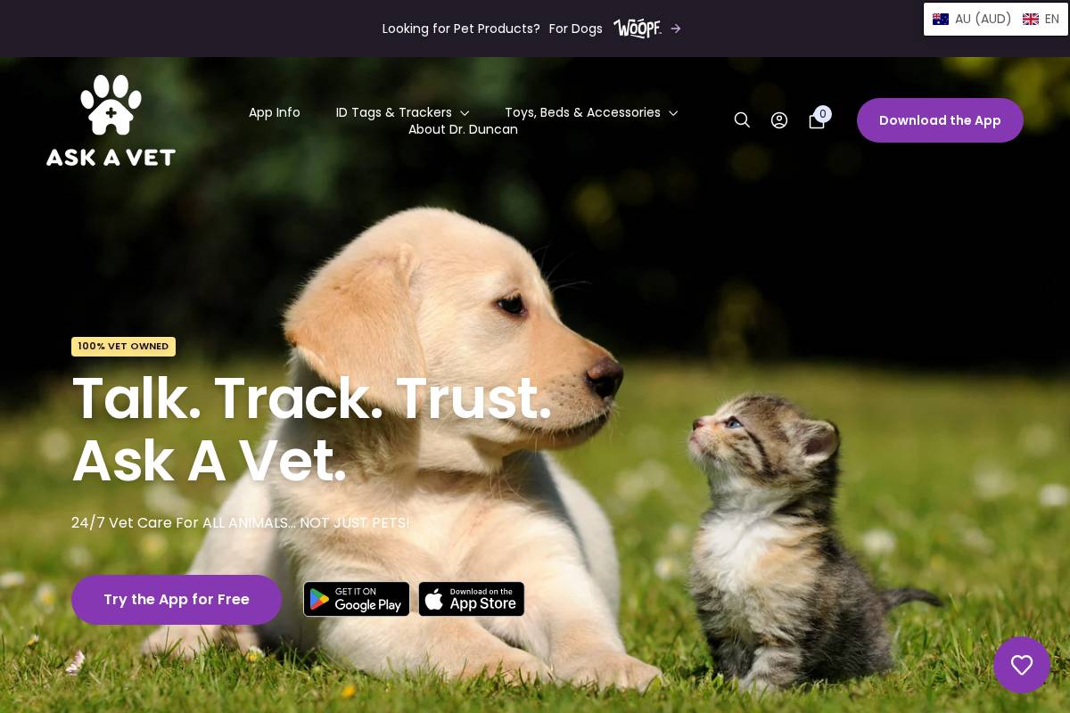 askavet.com homepage screenshot