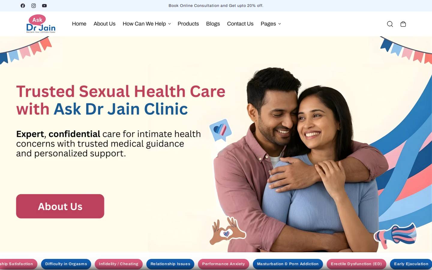 askdrjain.com homepage screenshot
