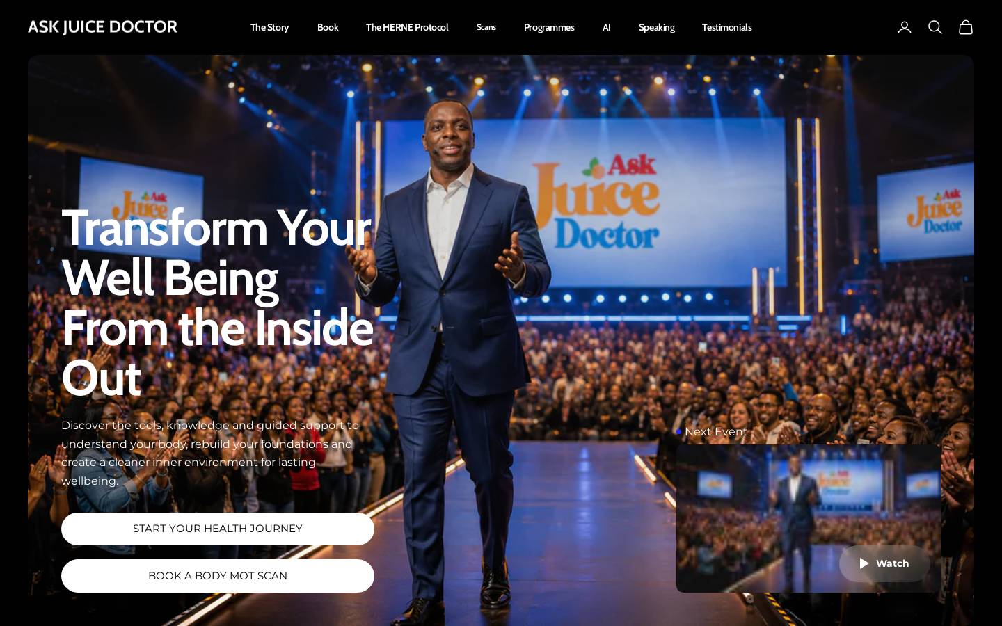 askjuicedoctor.com homepage screenshot