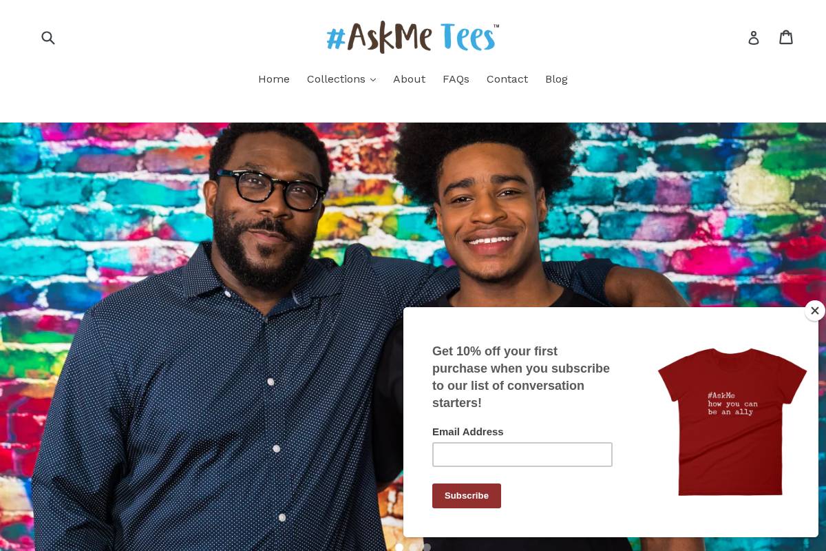 askmetees.com homepage screenshot