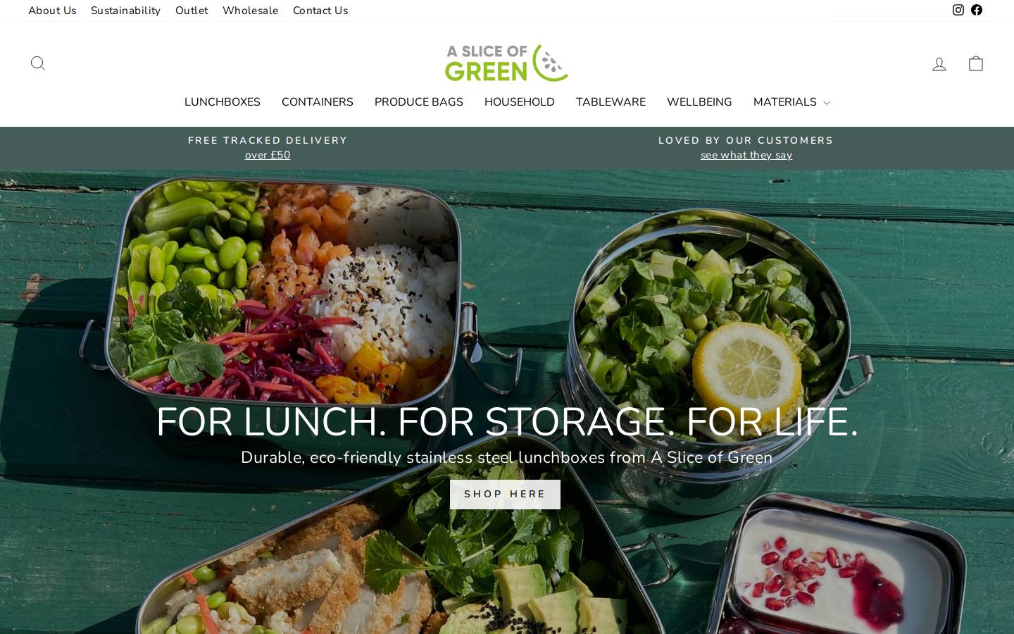 asliceofgreen.com homepage screenshot