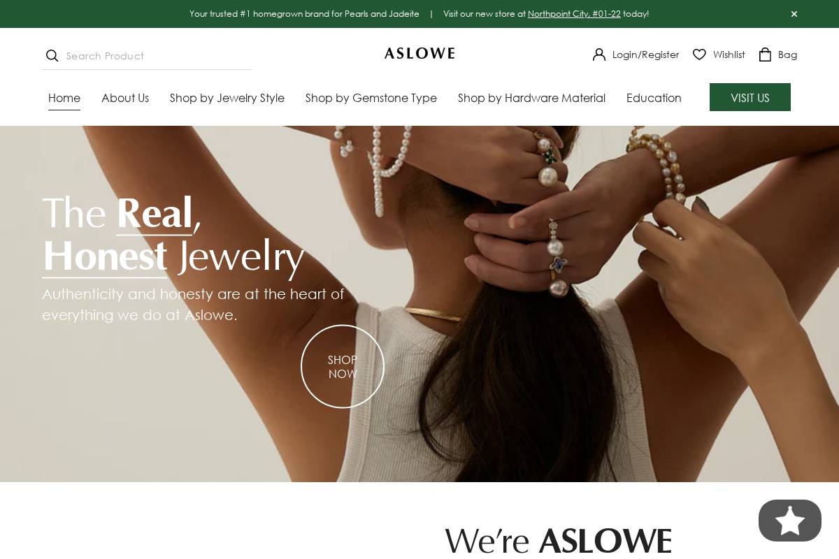 aslowe.com homepage screenshot