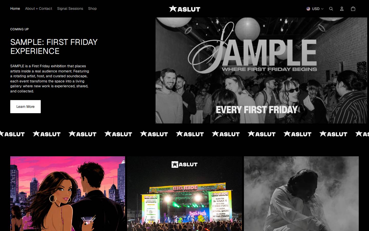 aslutzine.com homepage screenshot