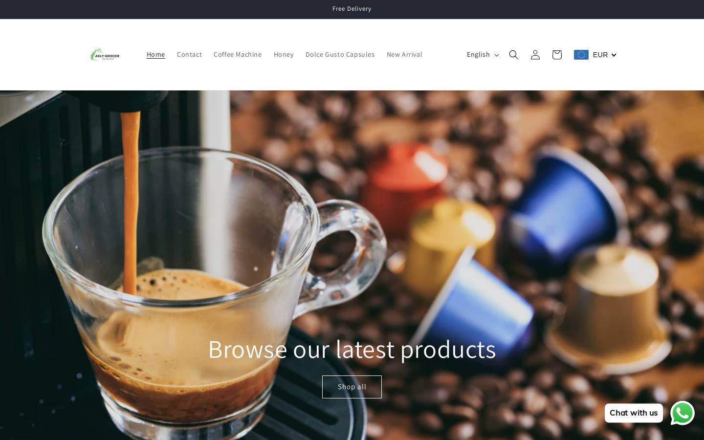 aslygrocer.com homepage screenshot