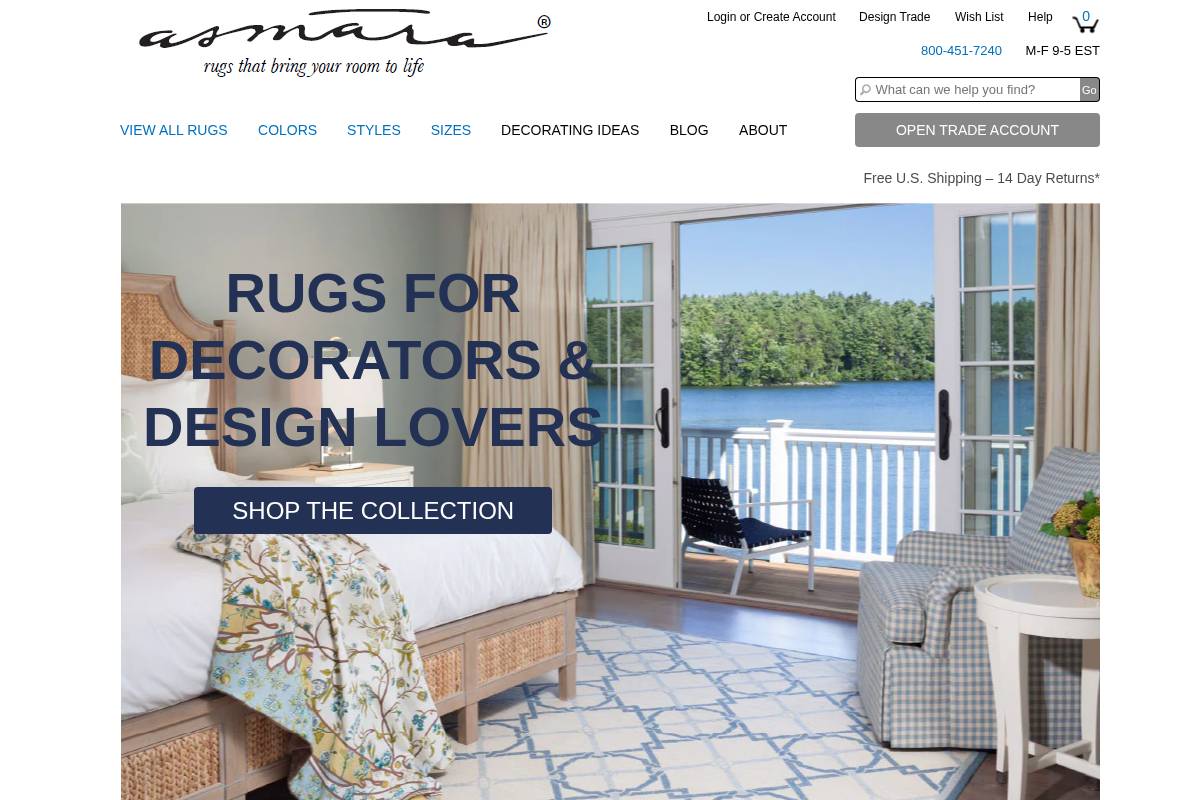 Asmara, Inc. homepage screenshot