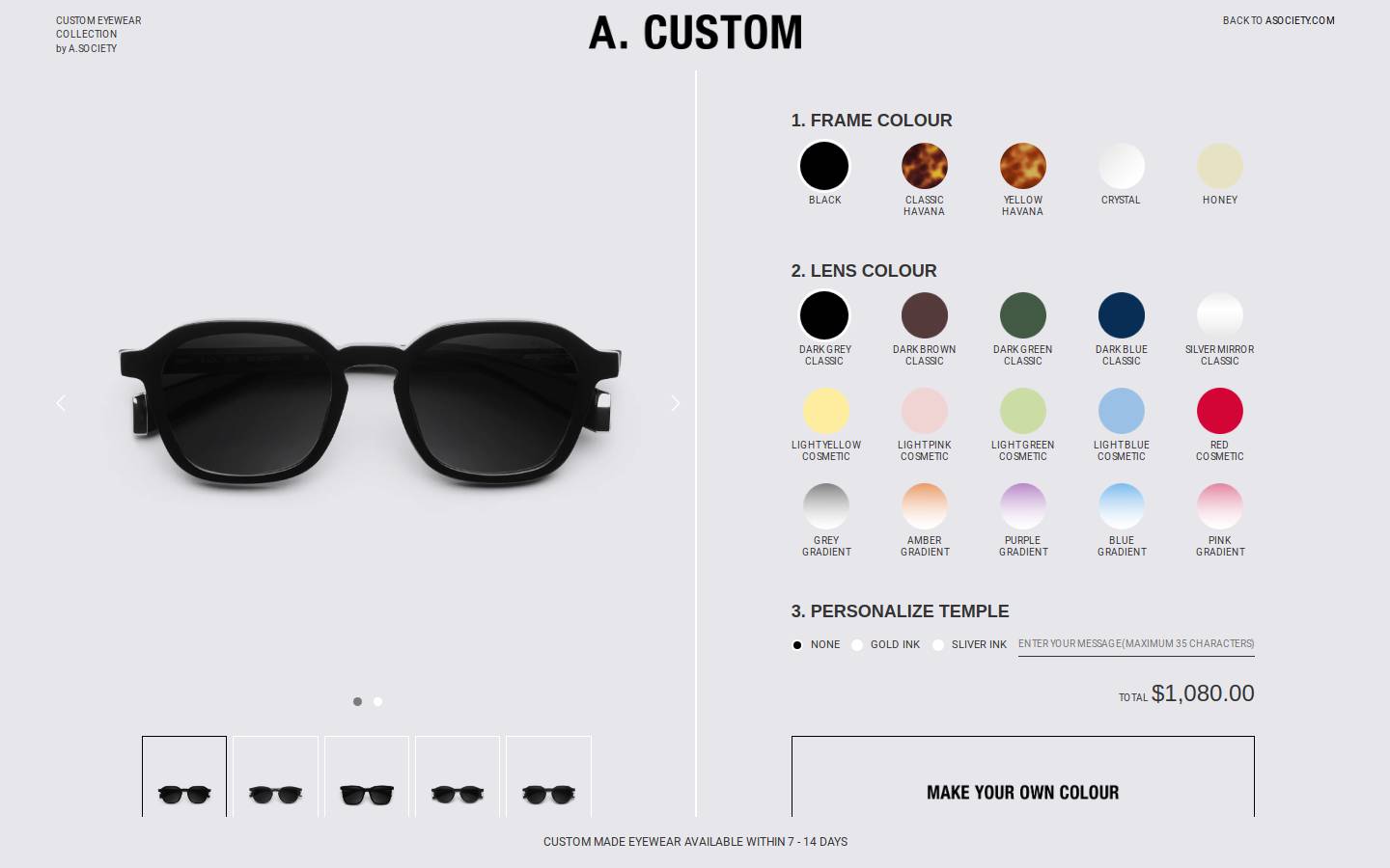 asocietycustom.com homepage screenshot