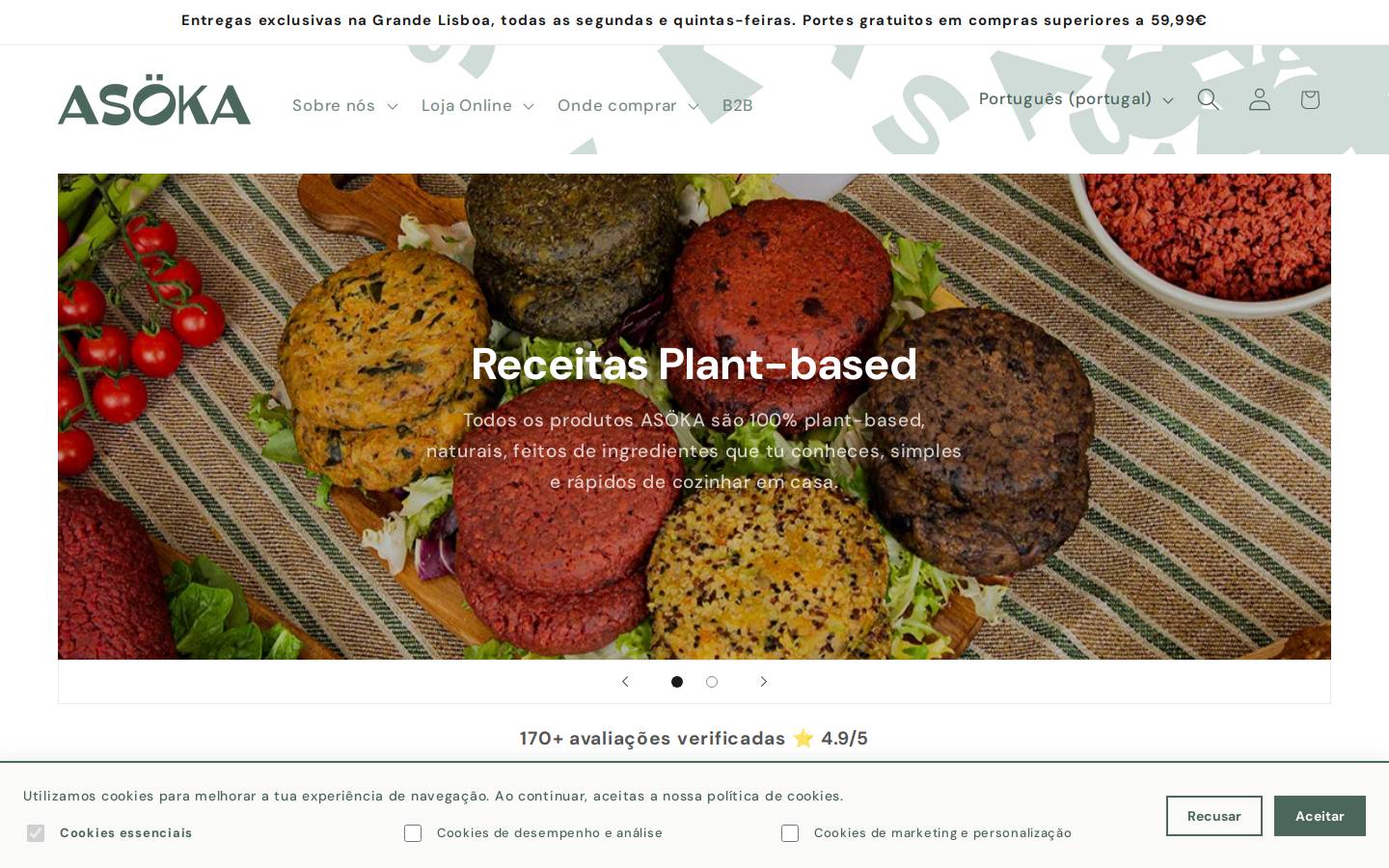 asoka.pt homepage screenshot
