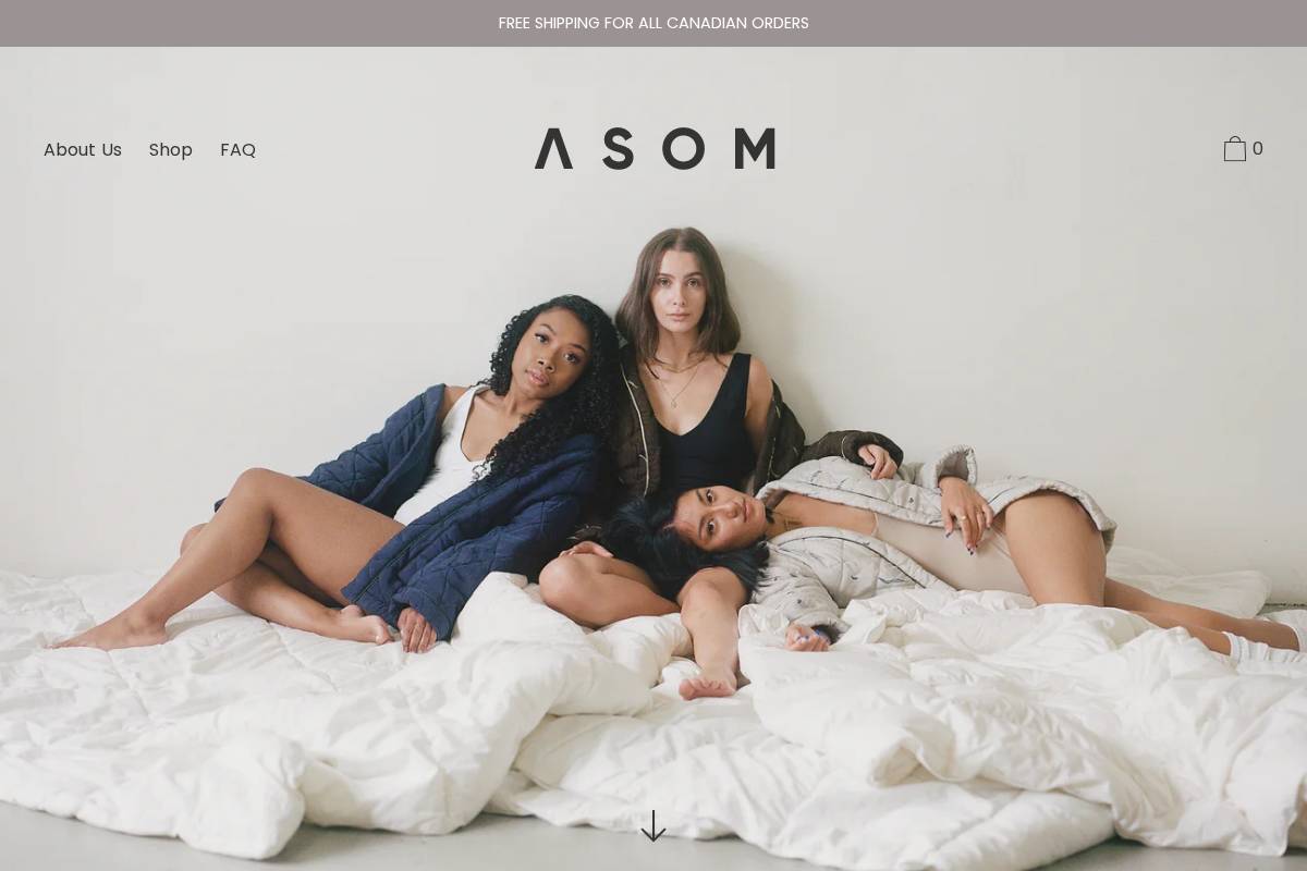 asom.ca homepage screenshot