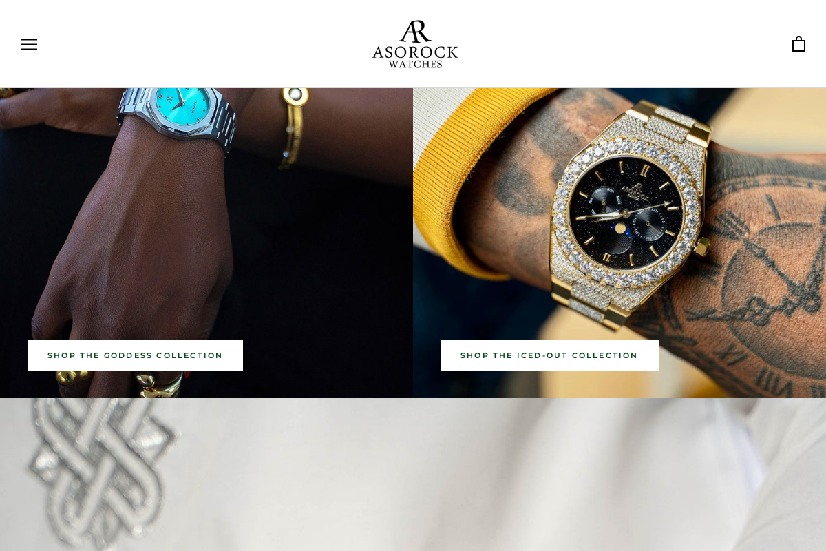 Asorockwatches homepage screenshot