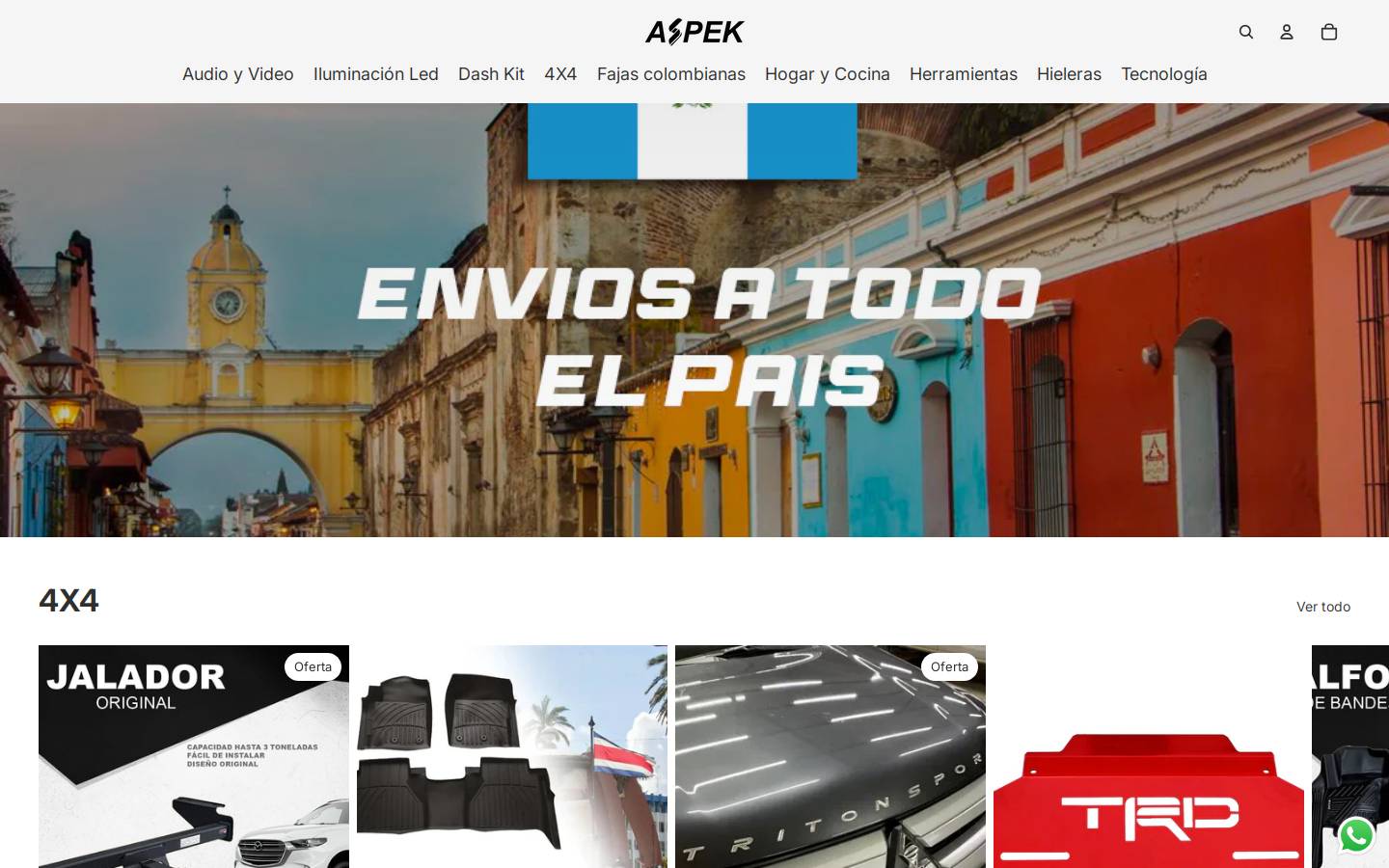 aspekgt.com homepage screenshot