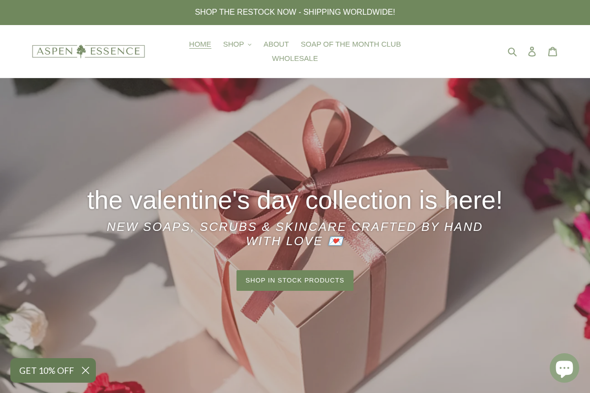 Aspen Essence homepage screenshot