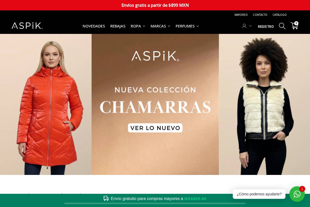 aspik.mx homepage screenshot