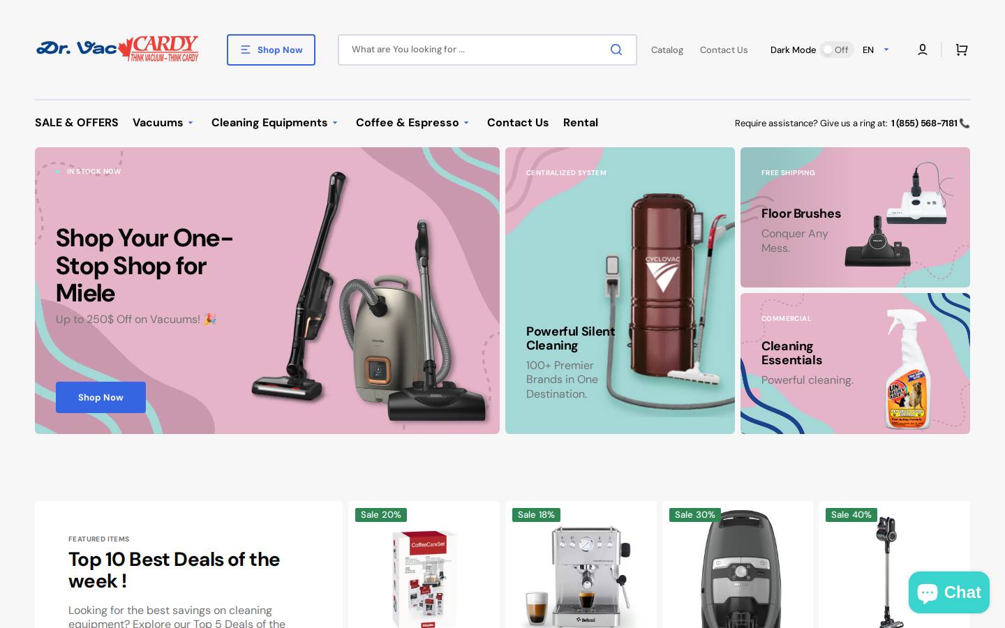 aspirateursgatineau.ca homepage screenshot