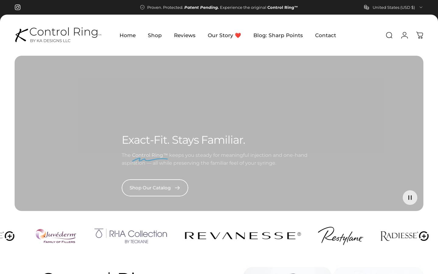 aspiratorcontrolring.com homepage screenshot