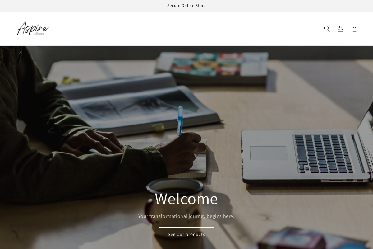 Aspire.Direct homepage screenshot
