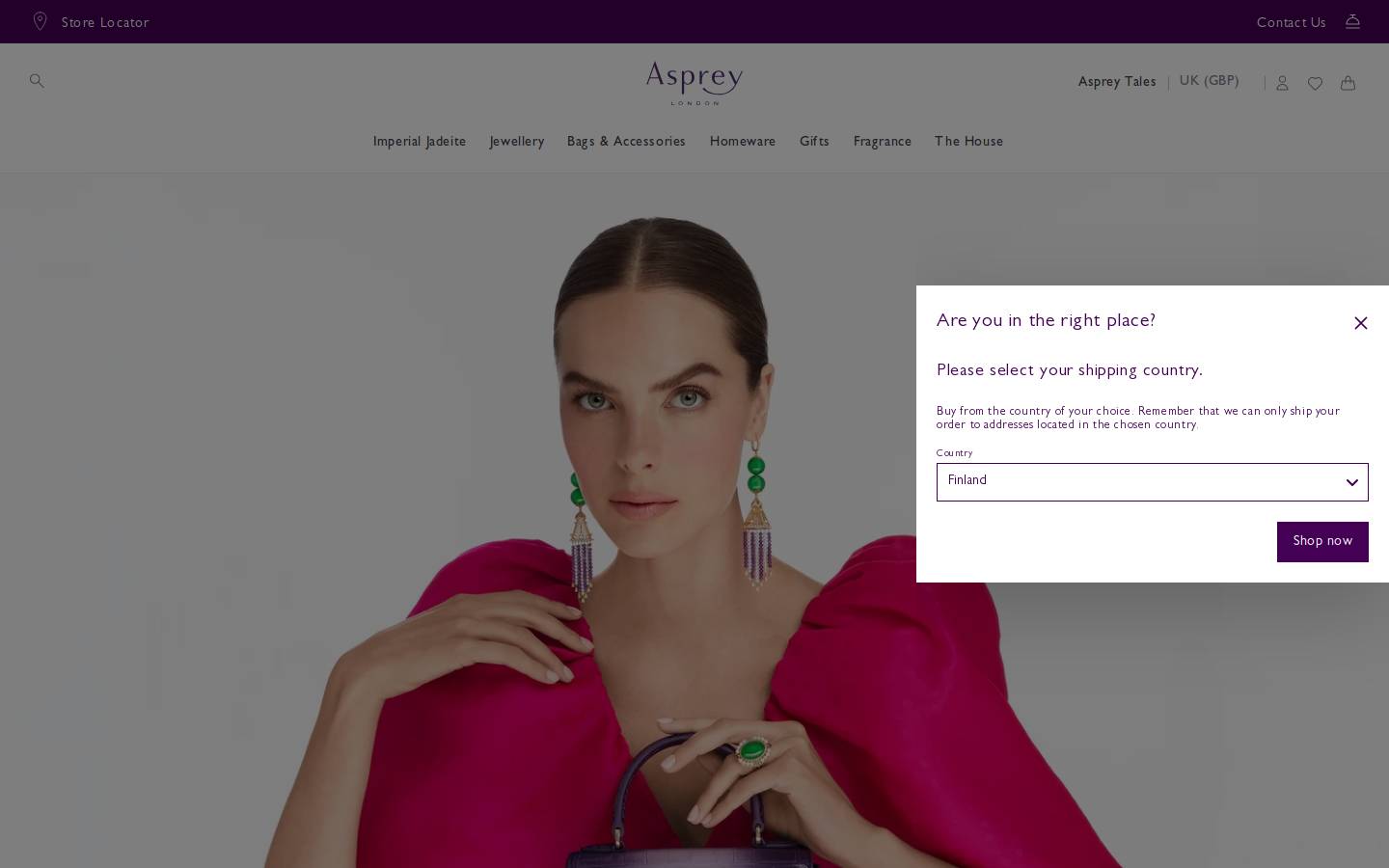 Asprey homepage screenshot