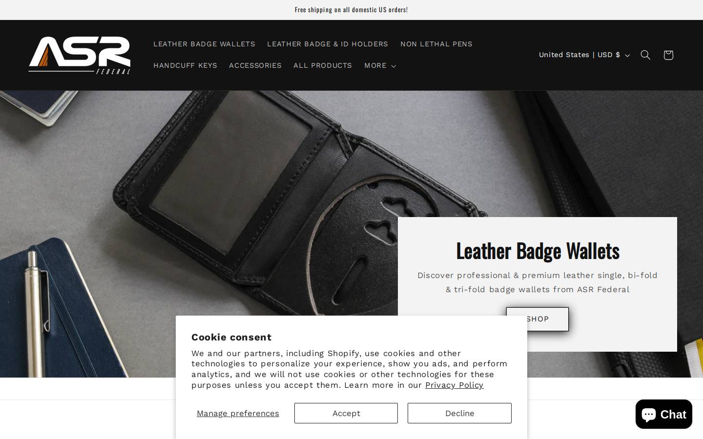 asrfederal.com homepage screenshot