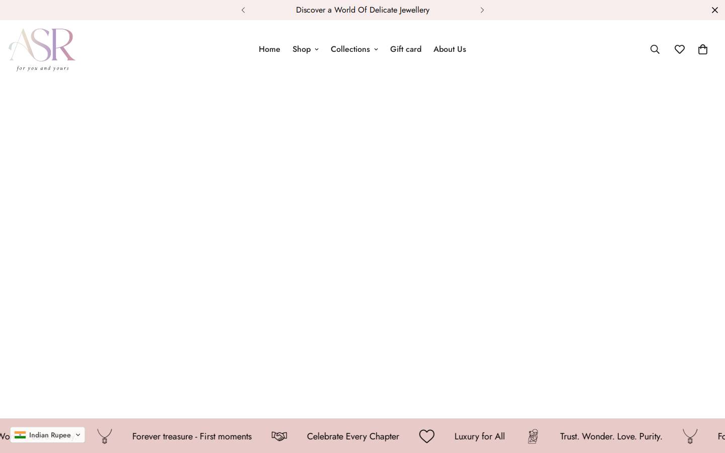 asrjewellery.com homepage screenshot