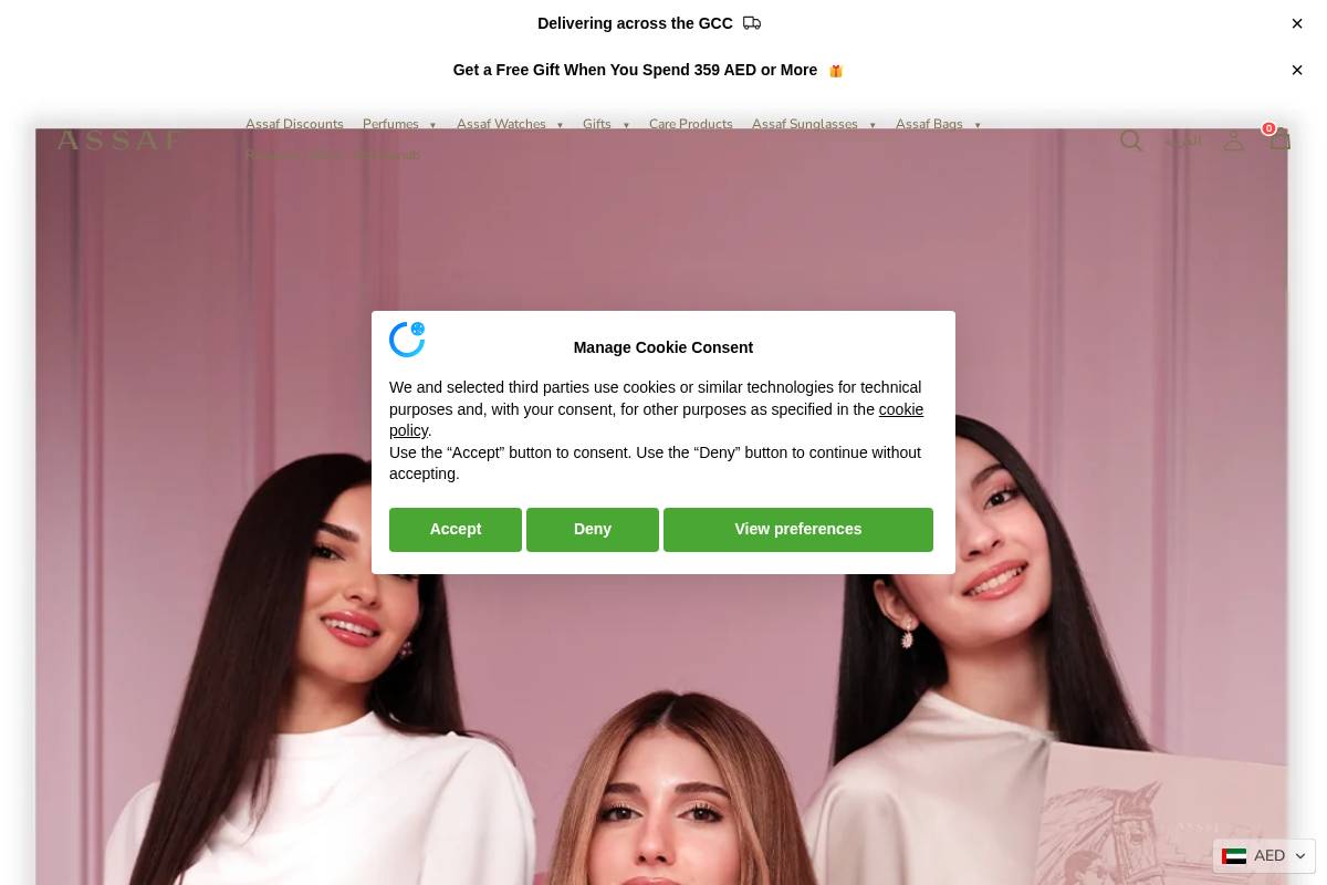 assaf.ae homepage screenshot