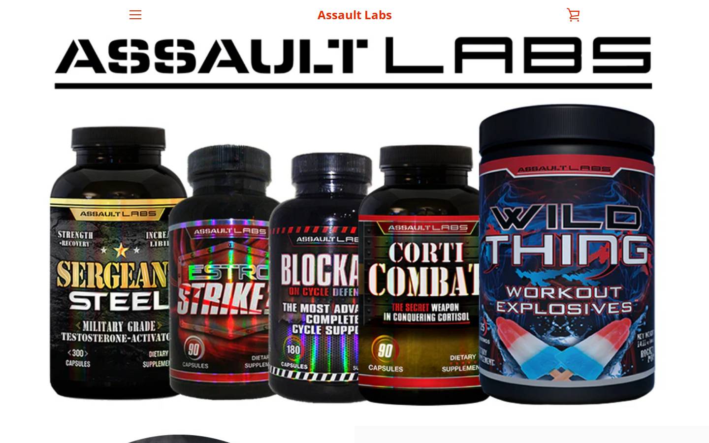 assault-labs.com homepage screenshot