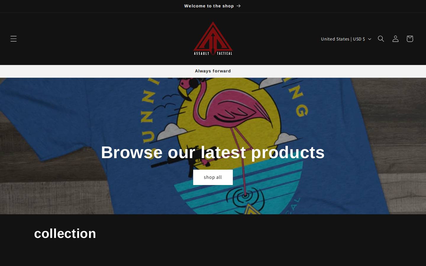 assaultactical.com homepage screenshot