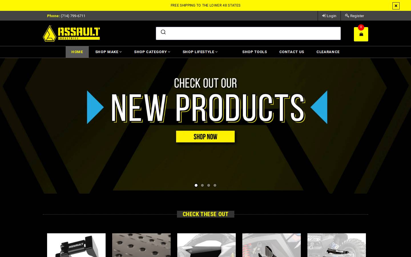 assaultind.com homepage screenshot