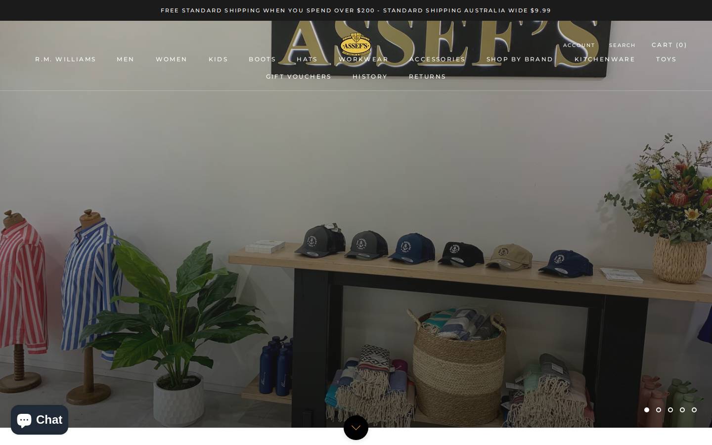 assefs.com.au homepage screenshot