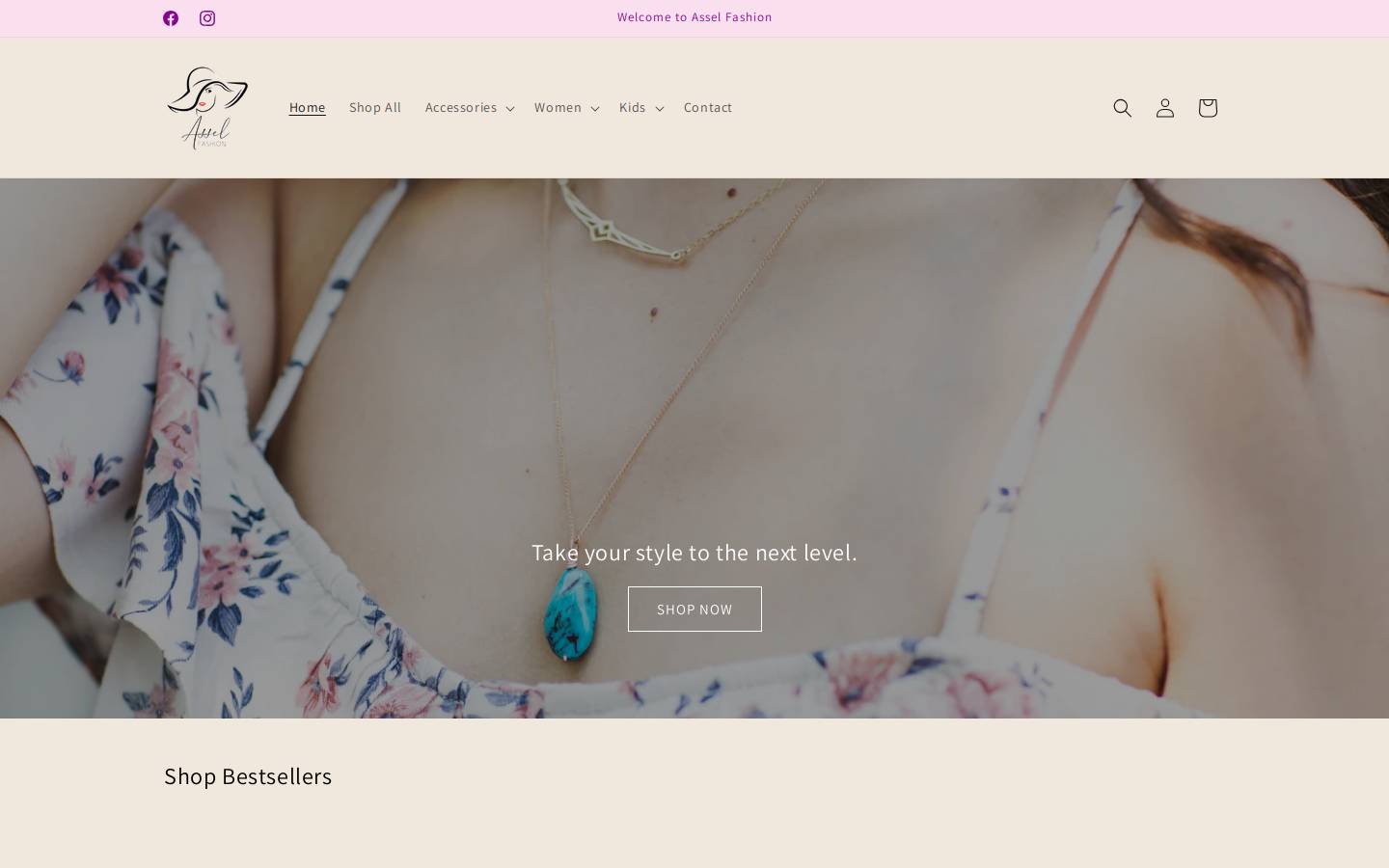asselfashion.com homepage screenshot