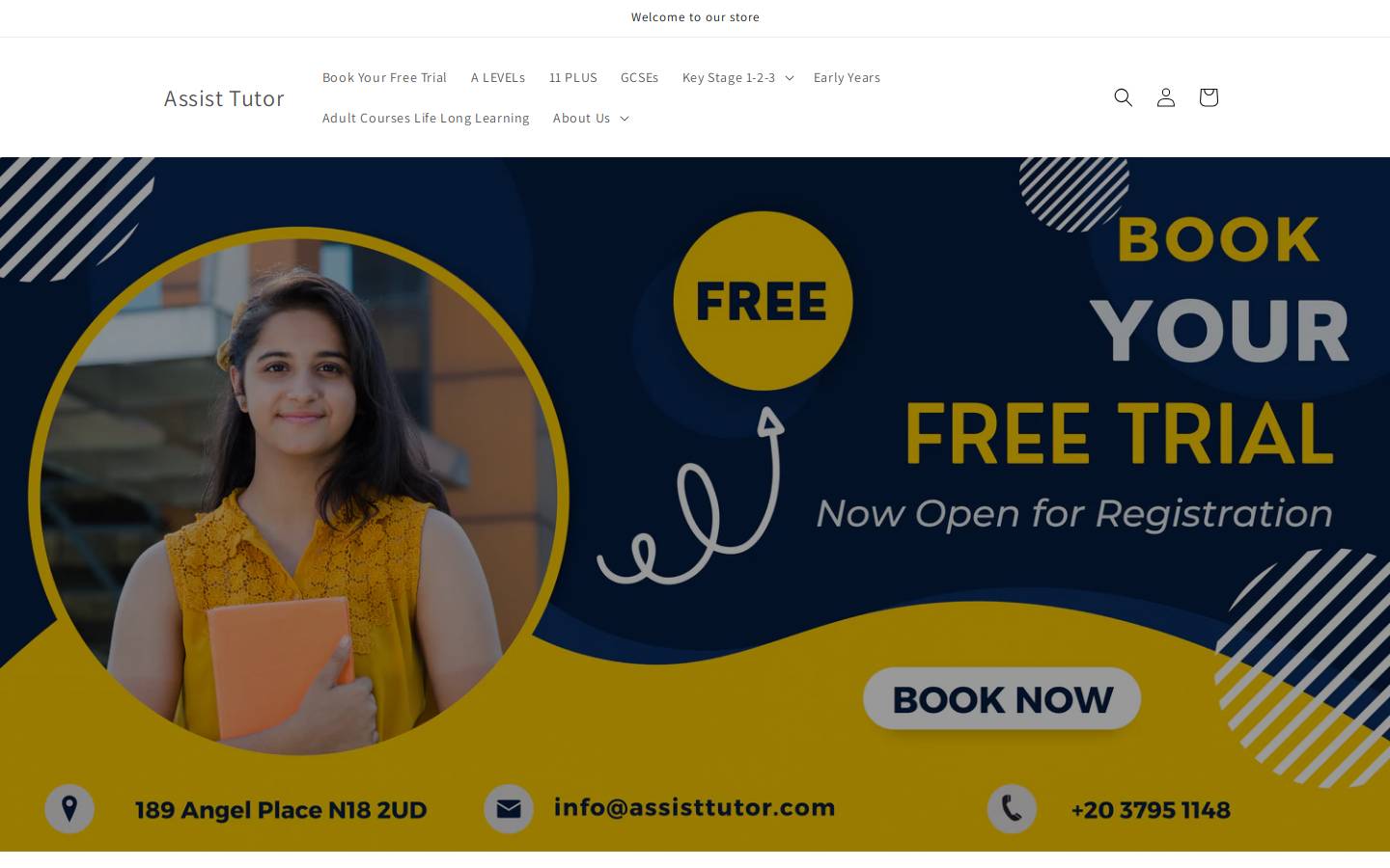 assisttutor.com homepage screenshot