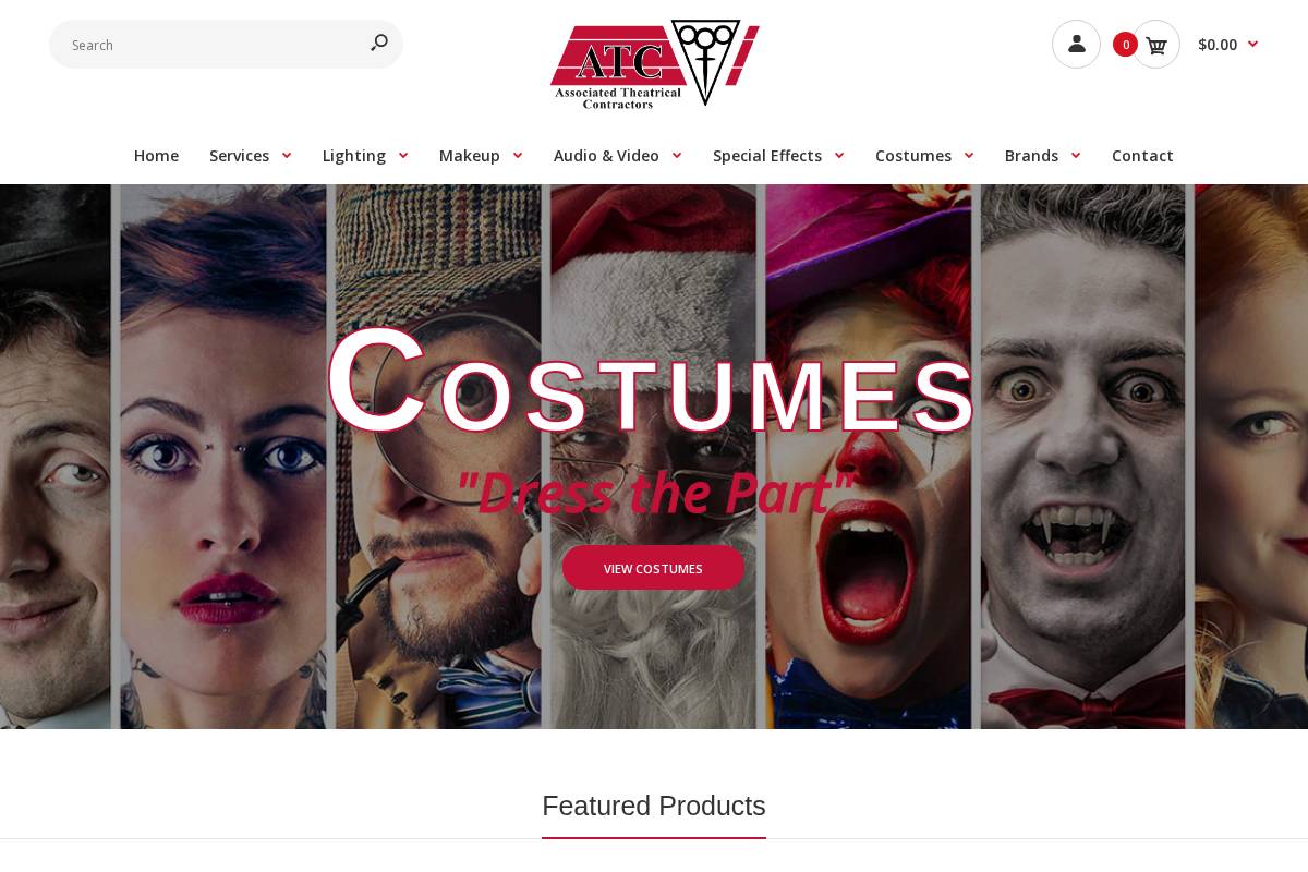 associatedtheatrical.com homepage screenshot