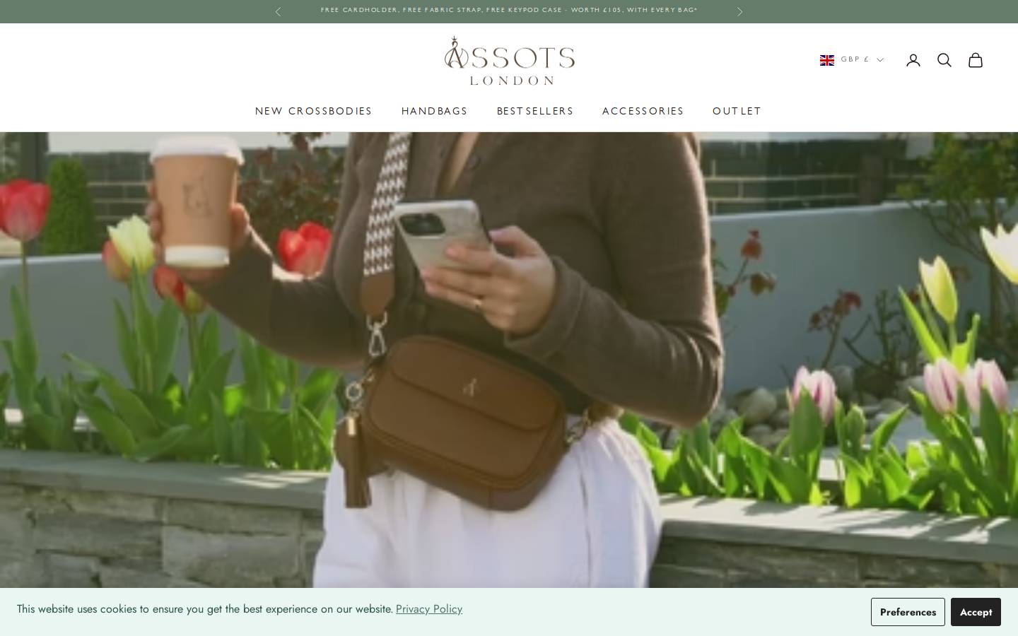 Assots London homepage screenshot