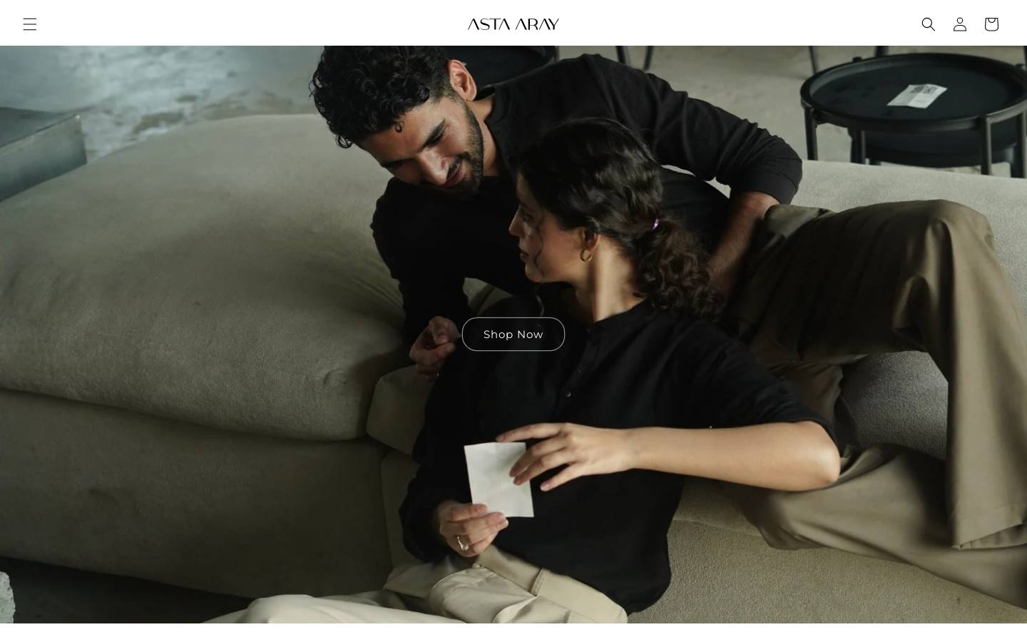 Astaaray homepage screenshot