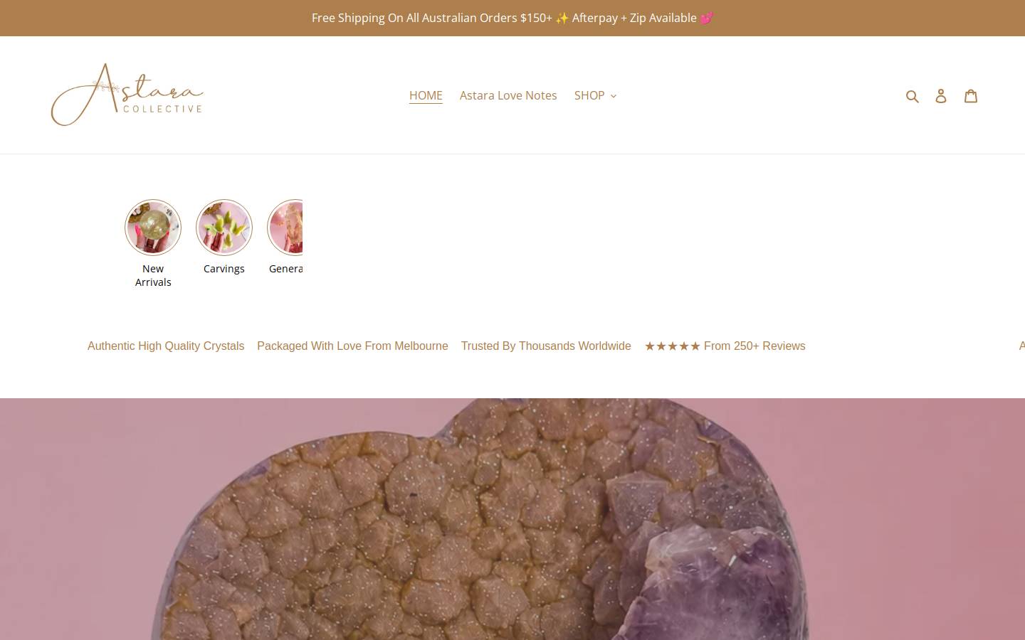 astaracollective.com.au homepage screenshot