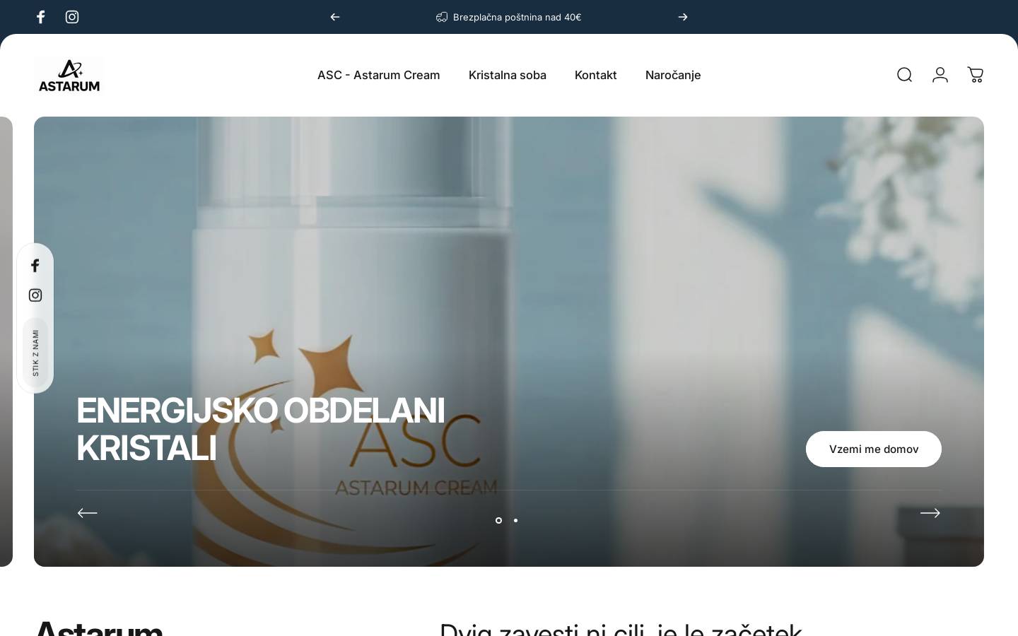 astarum.com homepage screenshot
