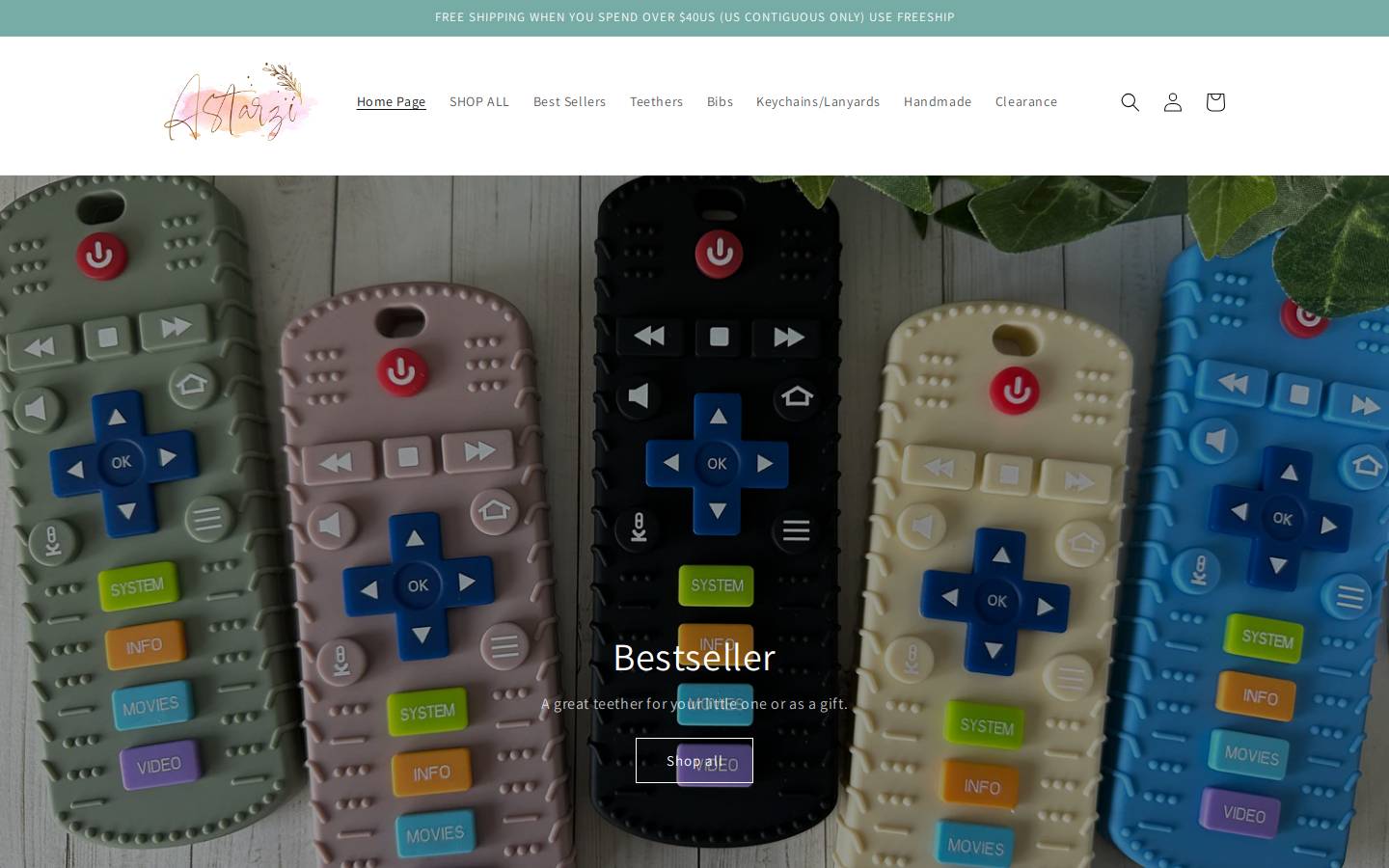 astarzi.com homepage screenshot