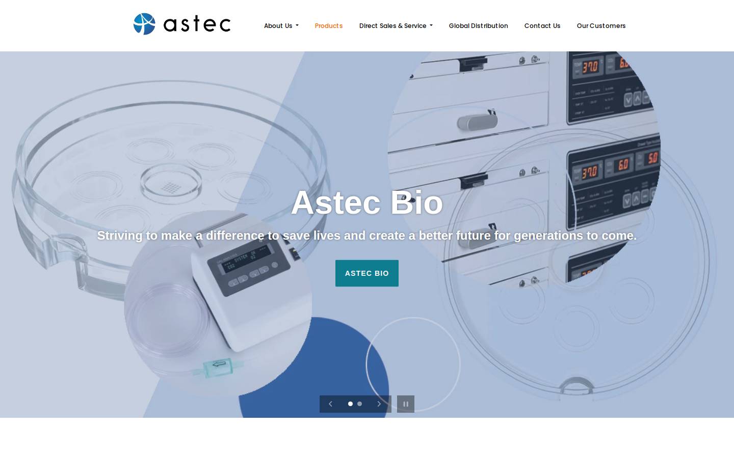 astec-biousa.com homepage screenshot