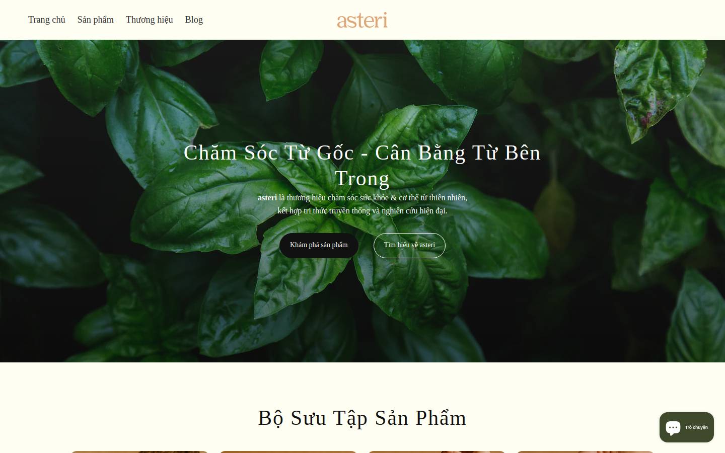 asterivn.com homepage screenshot