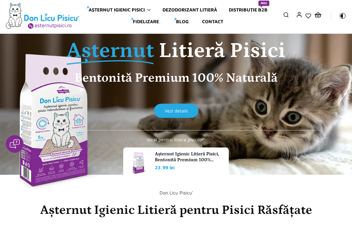 Don Licu Pisicu' homepage screenshot