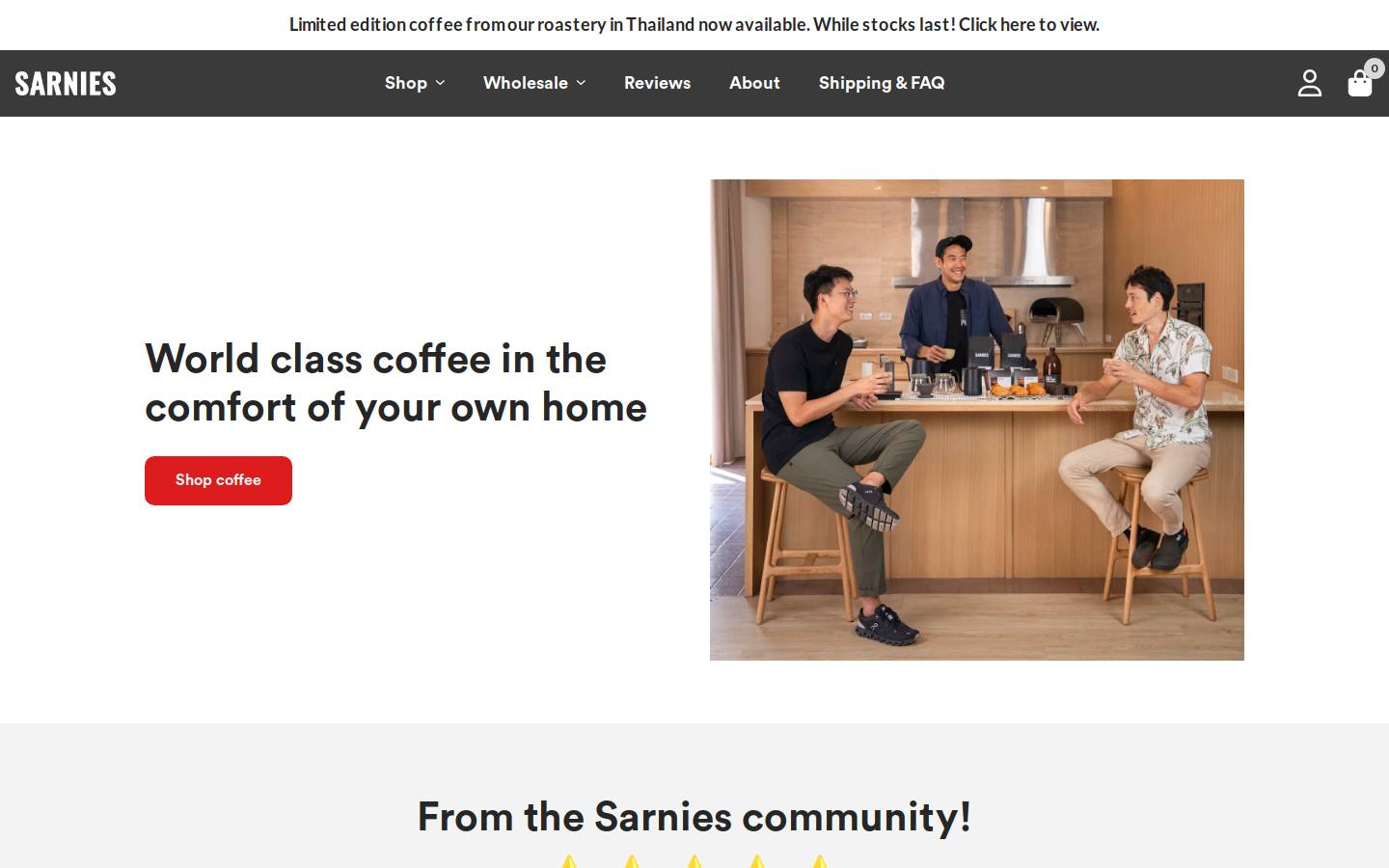 astimulantbysarnies.com homepage screenshot